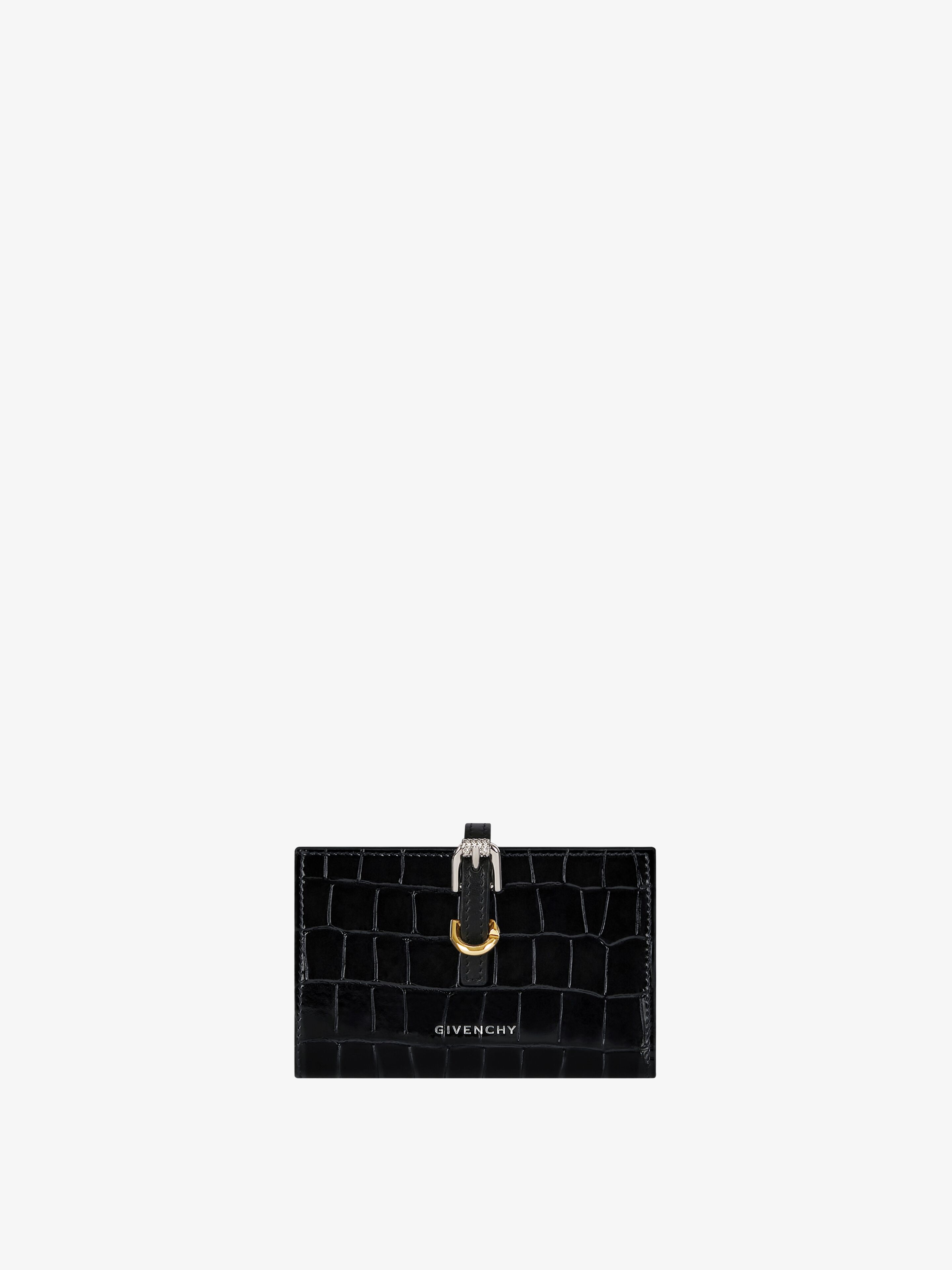 지방시 크로커다일 텍스처 가죽 보유 지갑 BB60LNB22Q-001